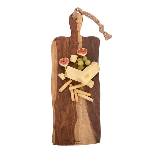 Bowls & Dishes | Pure Rose Wood Serveerplank Rustiek met Handvat 49cm