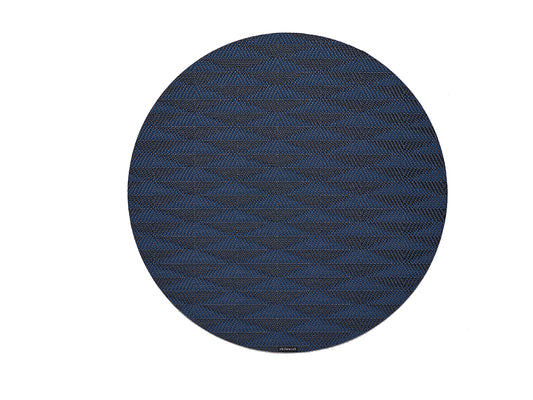 Chilewich Arrow Sapphire Placemat rond 38x38cm