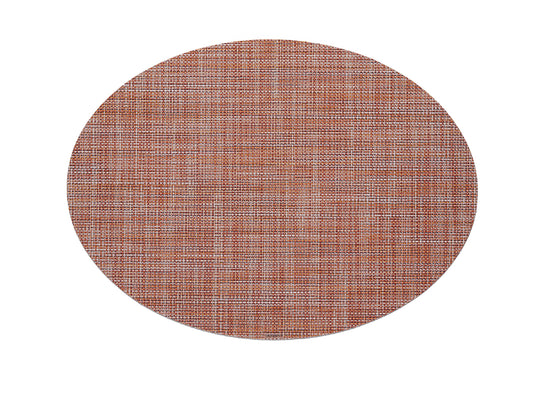 Chilewich Mini Basketweave Cinnamon Placemat ovaal 36x49cm