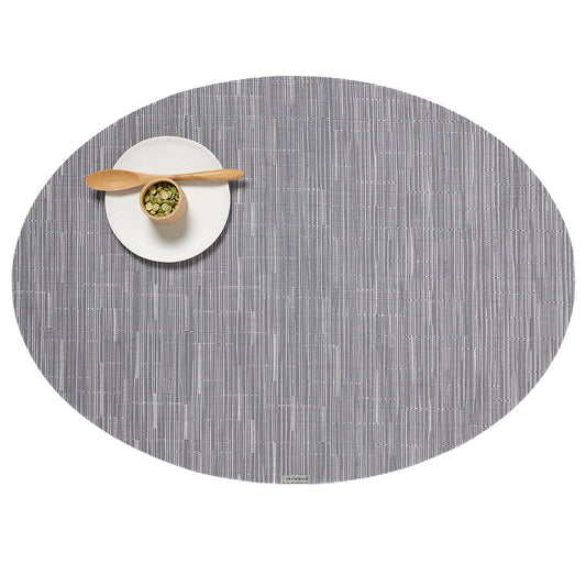 Chilewich Placemat Bamboo Ovaal 36x49cm | Fog