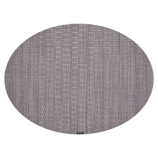 Chilewich Placemat Thatch Ovaal 36x49cm | Pewter