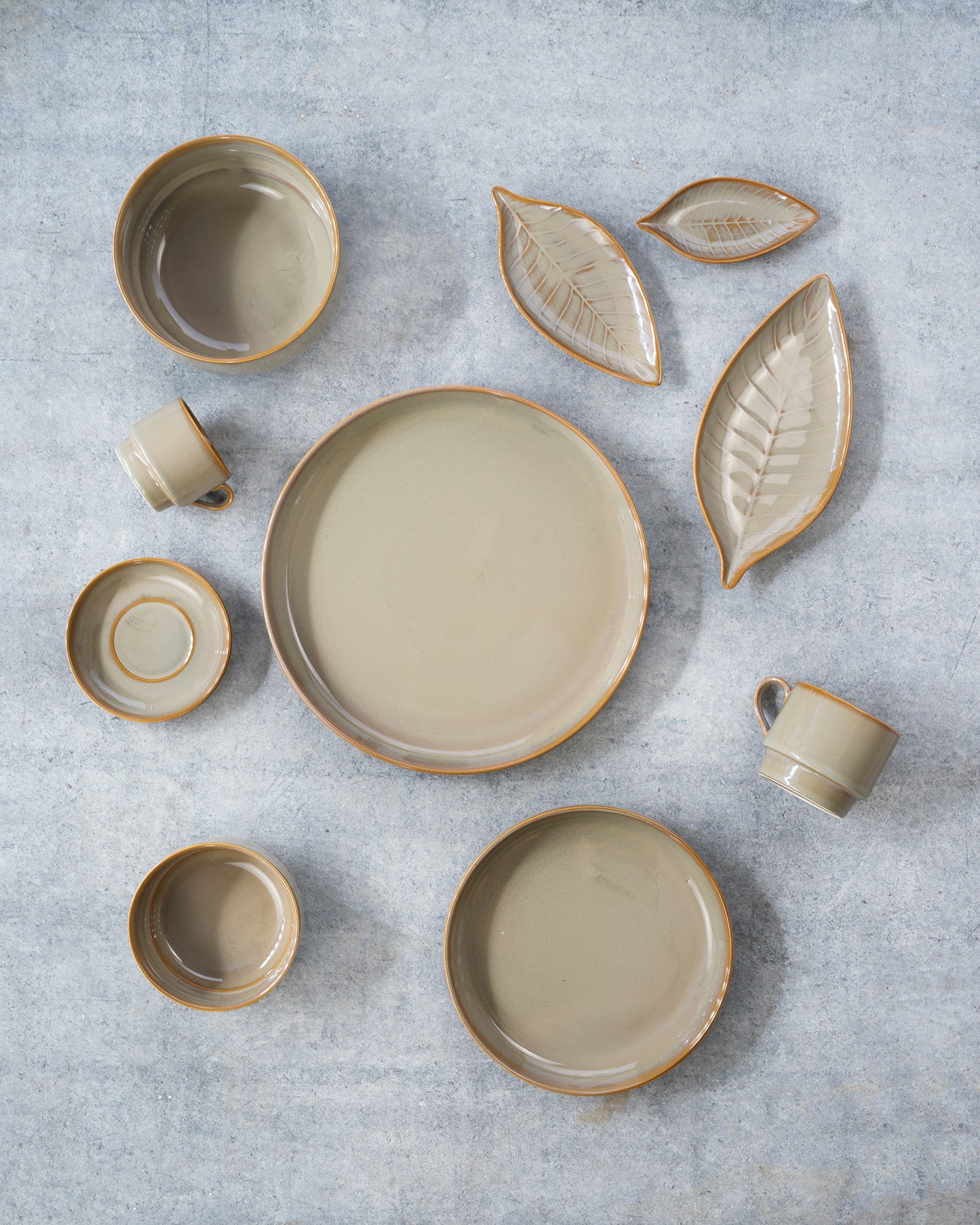 Cosy & Trendy - Limerick Apero-bord Bladvorm - 23,5cm