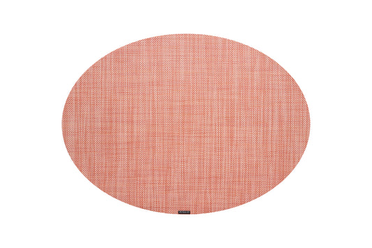 Chilewich Mini Basketweave Clay Placemat ovaal 36x49cm