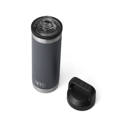 YETI Rambler Water Bottle with Chug Cap 18oz (532ml) | Charcoal