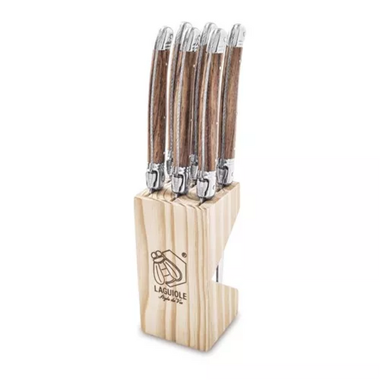 Laguiole Premium Steakmessen - Wood