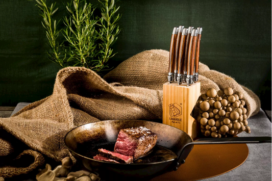 Laguiole Premium Steakmessen - Wood