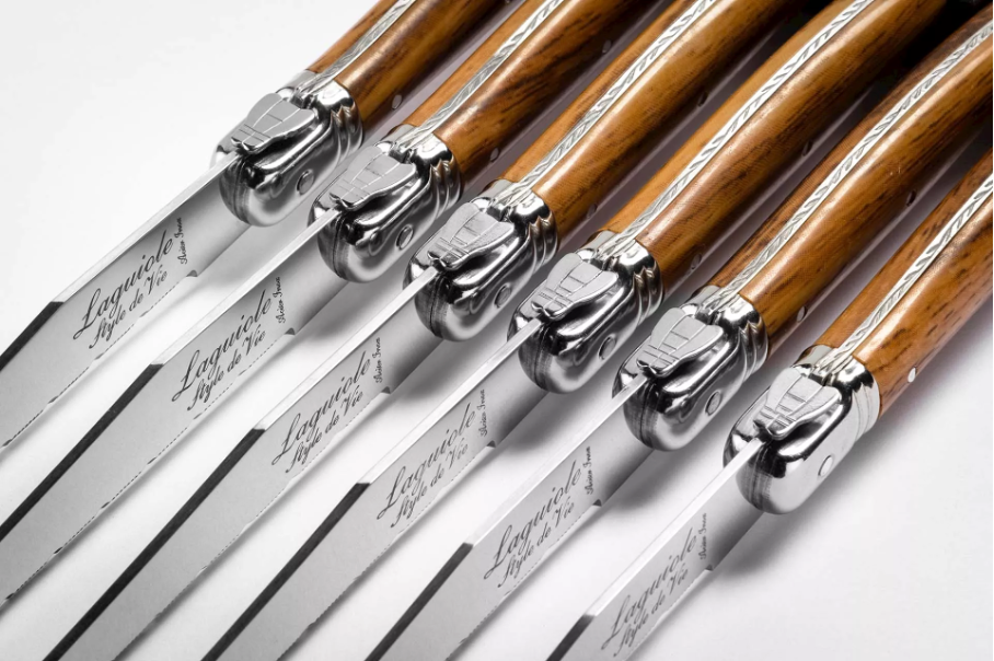 Laguiole Premium Steakmessen - Wood