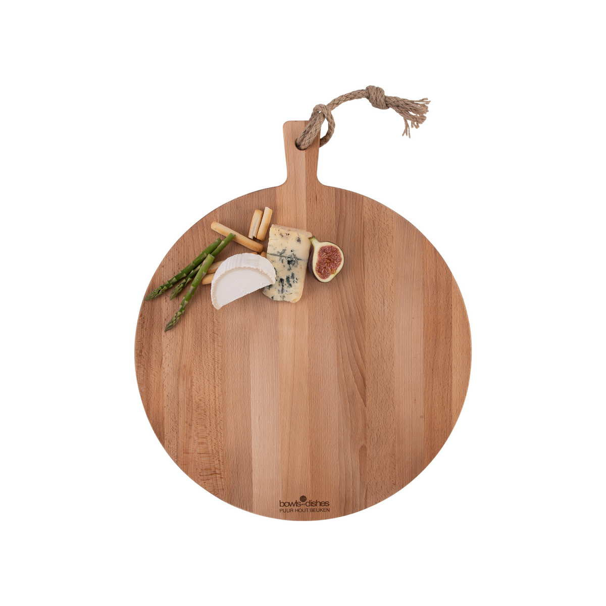Bowls & Dishes | Puur Hout Serveerplank Beuken Rond 40cm