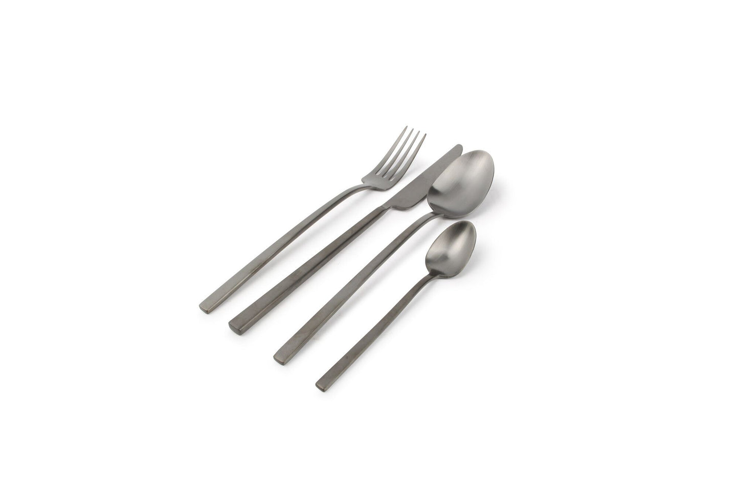 S|P collection | Terno Bestekset Mat Zwart | 4-persoonsset 16-delig