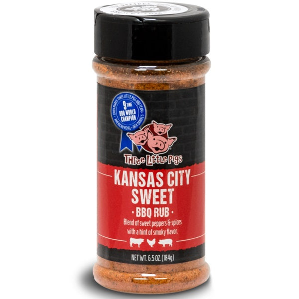 Three Little Pigs Kansas City Sweet BBQ Rub - 184gr