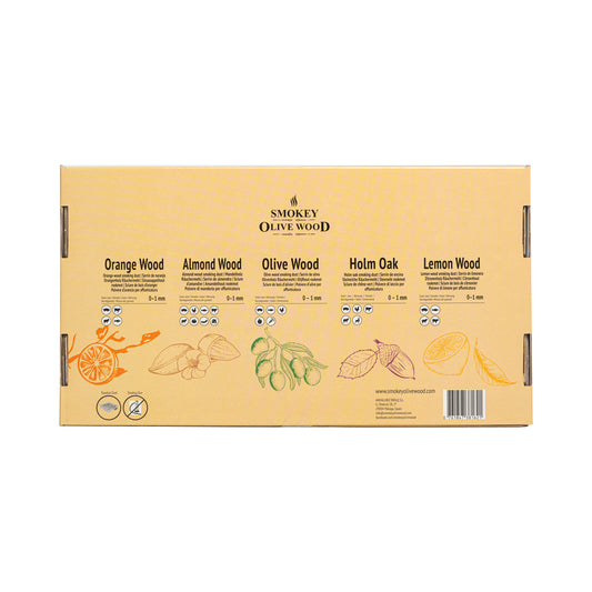 Smokin' Flavours Giftbox BBQ Smoking Dust Olive Wood - 5 flavours