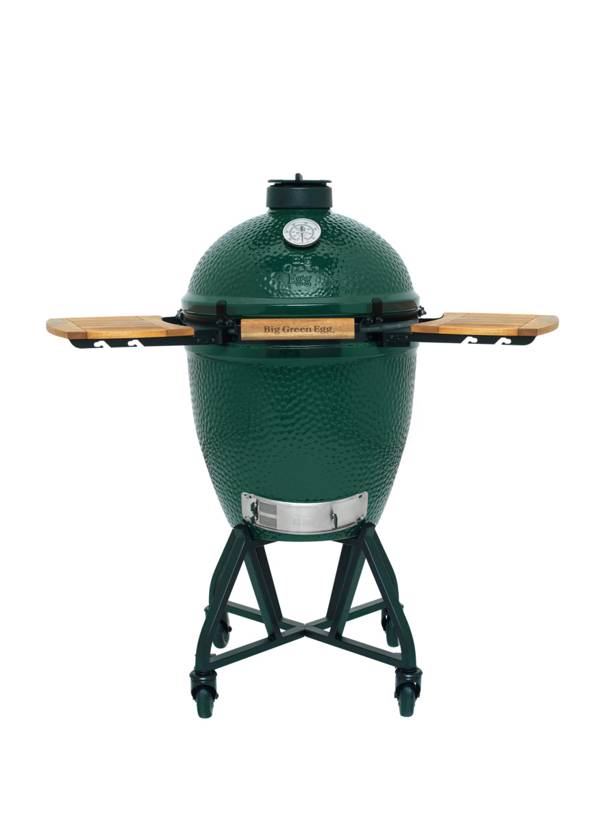 Big Green Egg - Large - met zijplankjes en intEGGrated onderstel