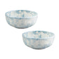 Bowls & Dishes Espuma giftset van 2 schaaltjes midnight blue - 11 cm