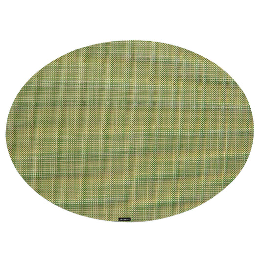 Chilewich Mini Basketweave Dill Placemat ovaal 36x49cm