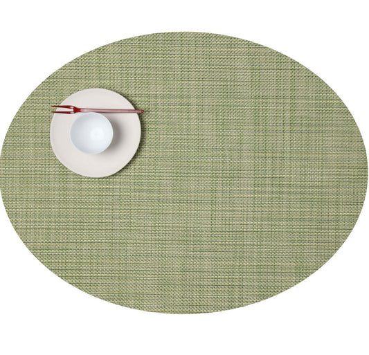 Chilewich Mini Basketweave Dill Placemat ovaal 36x49cm