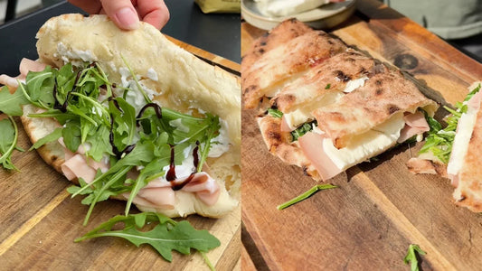 Pizzadina | Gevouwen pizza uit de pizza oven