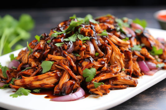 Sappige pulled chicken met bbq saus