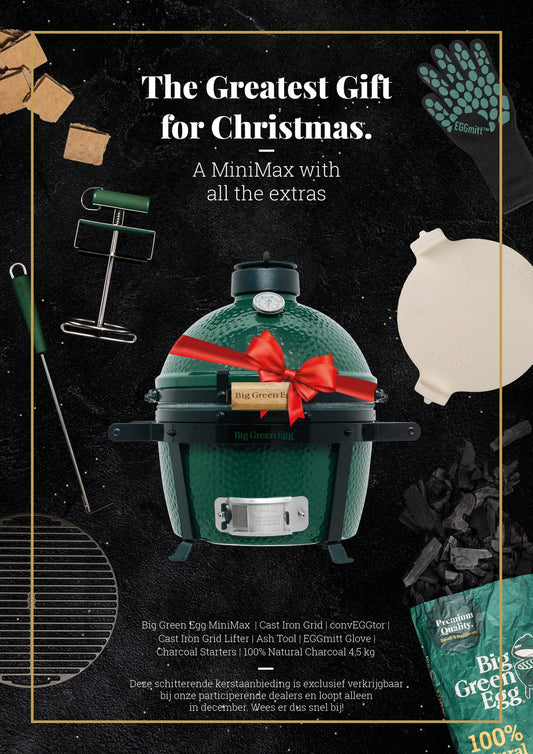 Kerstactie Big Green Egg - Minimax inclusief gratis accessoires