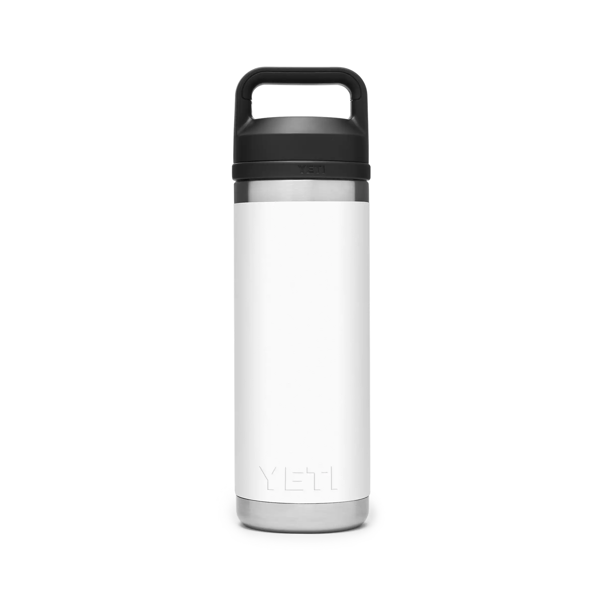 YETI Rambler Water Bottle with Chug Cap 18oz 532ml White voorkant