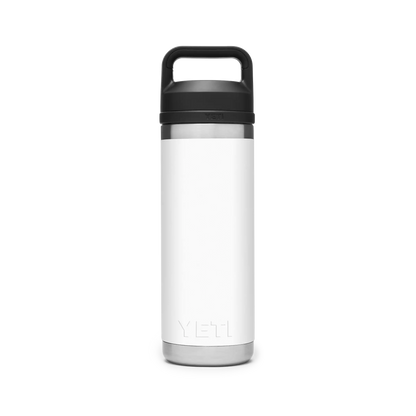 YETI Rambler Water Bottle with Chug Cap 18oz 532ml White voorkant