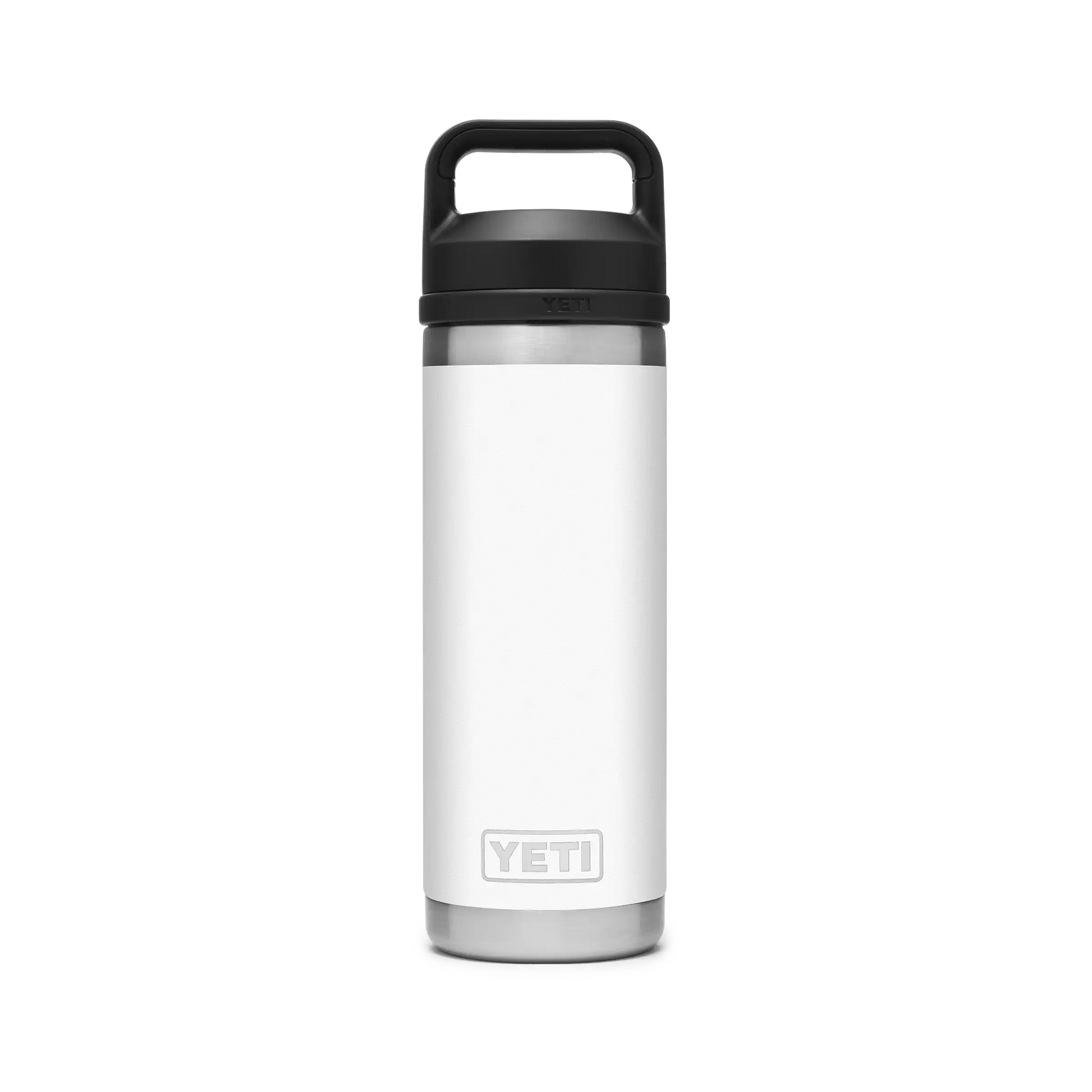 YETI Rambler Water Bottle with Chug Cap 18oz 532ml White voorkant