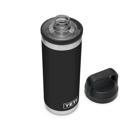 YETI Rambler Water Bottle with Chug Cap 18oz (532ml) | Black