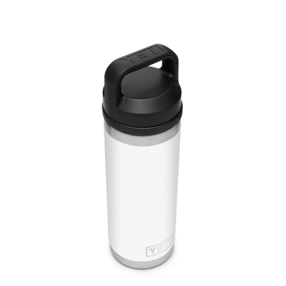 YETI Rambler Water Bottle with Chug Cap 18oz 532ml White voorkant