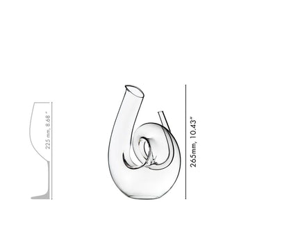 Riedel Decanter / Wijnkaraf Curly Clear