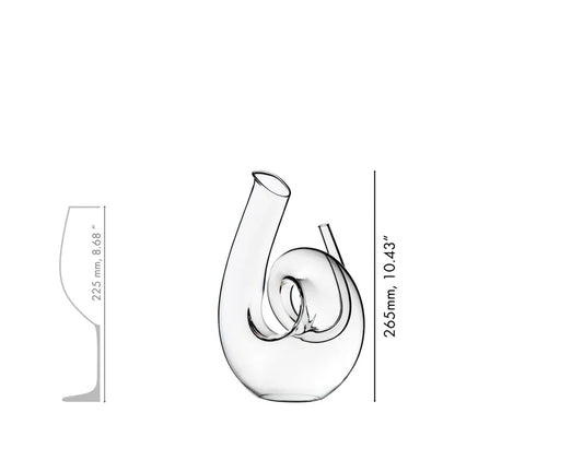Riedel Decanter / Wijnkaraf Curly Clear