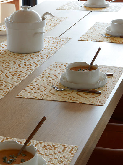 Chilewich Overshot Butterscotch Placemat rechthoek 36x48cm