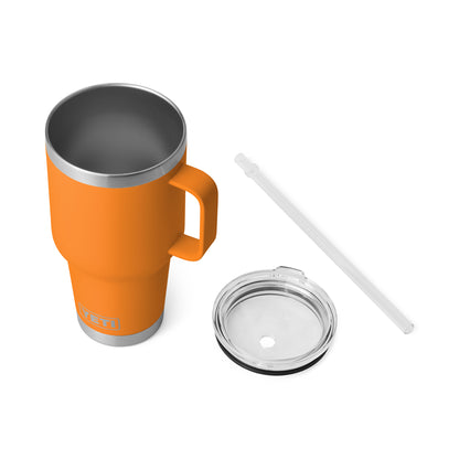 YETI Rambler Straw Mug with Straw Lid 35oz (994ml) | King Crab Orange