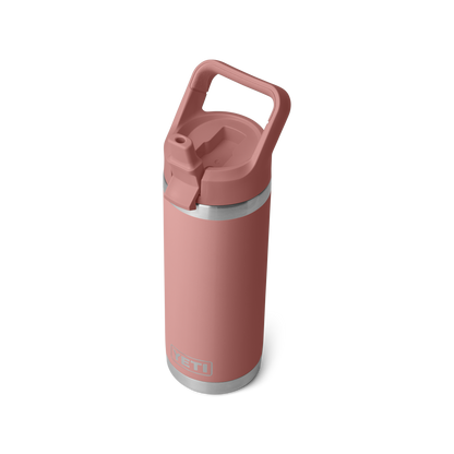 YETI Rambler Water Bottle with Color-Matched Straw Cap 18oz (532ml) | Sandstone Pink