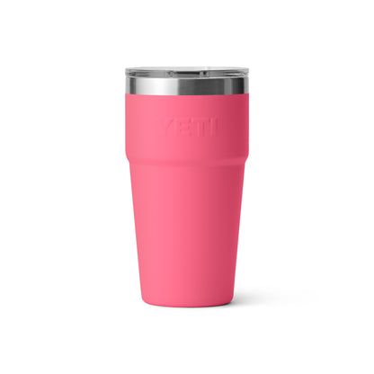 YETI Rambler Stackable Cup with Magslider Lid 20oz (591ml) | Tropical Pink