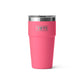 YETI Rambler Stackable Cup with Magslider Lid 20oz (591ml) | Tropical Pink