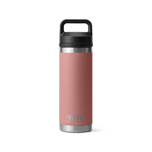 YETI Rambler Water Bottle with Chug Cap 18oz (532ml) | Sandstone Pink