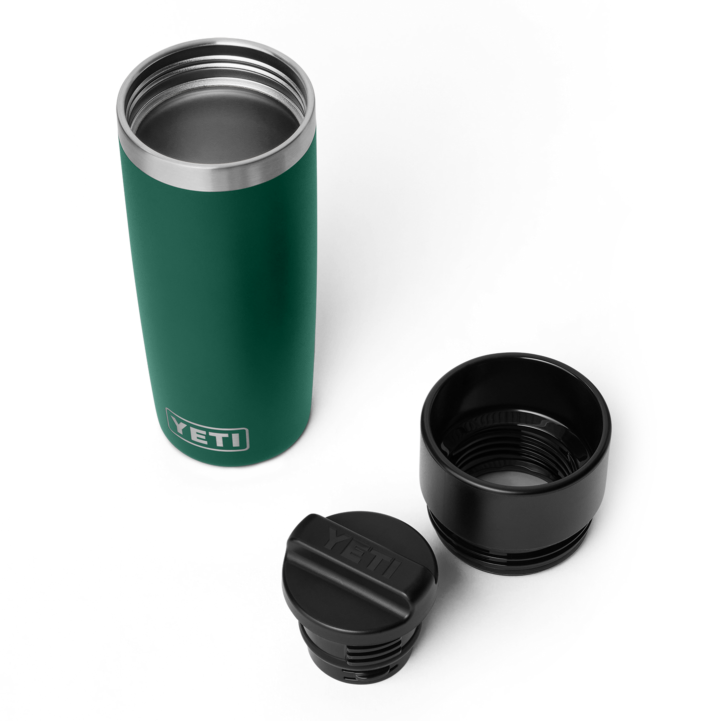 YETI Rambler Travel Bottle with Commuter Cap 16oz (473ml) | Black Forest Green