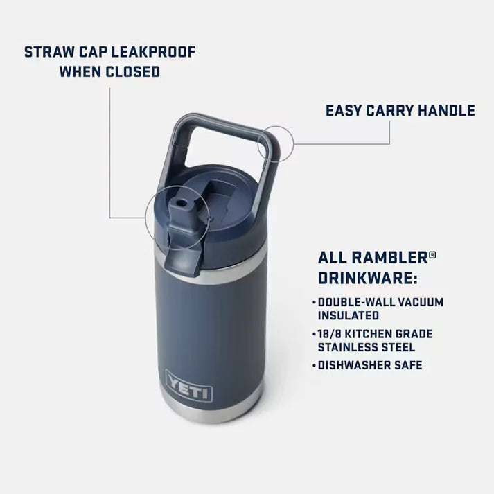 YETI Rambler Junior Kids Water Bottle with Color-Matched Straw 12 oz (355ml) | Big Sky Summer Camp