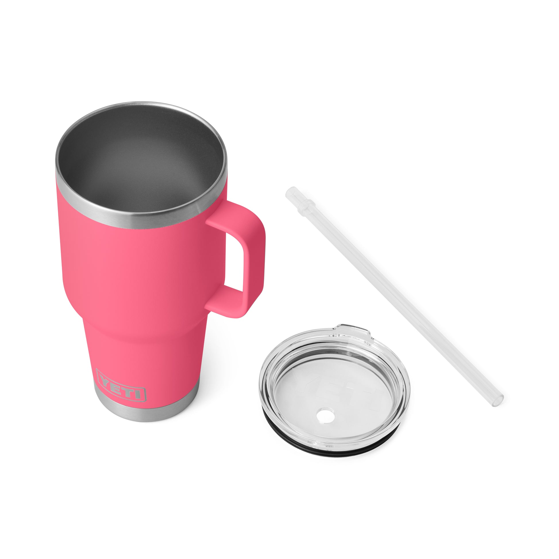YETI Rambler Straw Mug with Straw Lid 35oz (994ml) | Tropical Pink