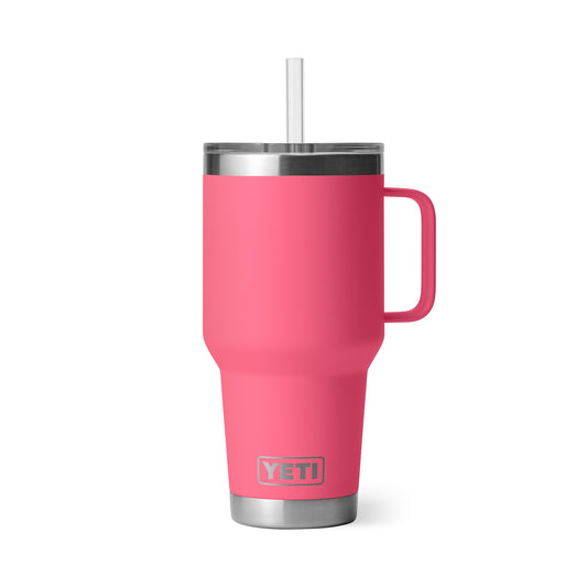YETI Rambler Straw Mug with Straw Lid 35oz (994ml) | Tropical Pink