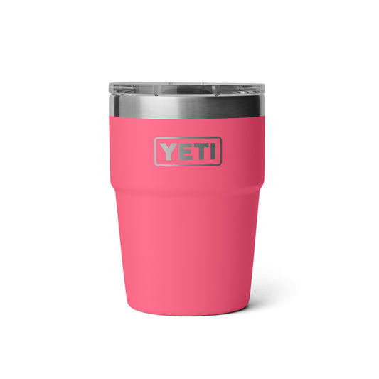 YETI Rambler Stackable Cup with Magslider Lid 16oz (473ml) | Tropical Pink