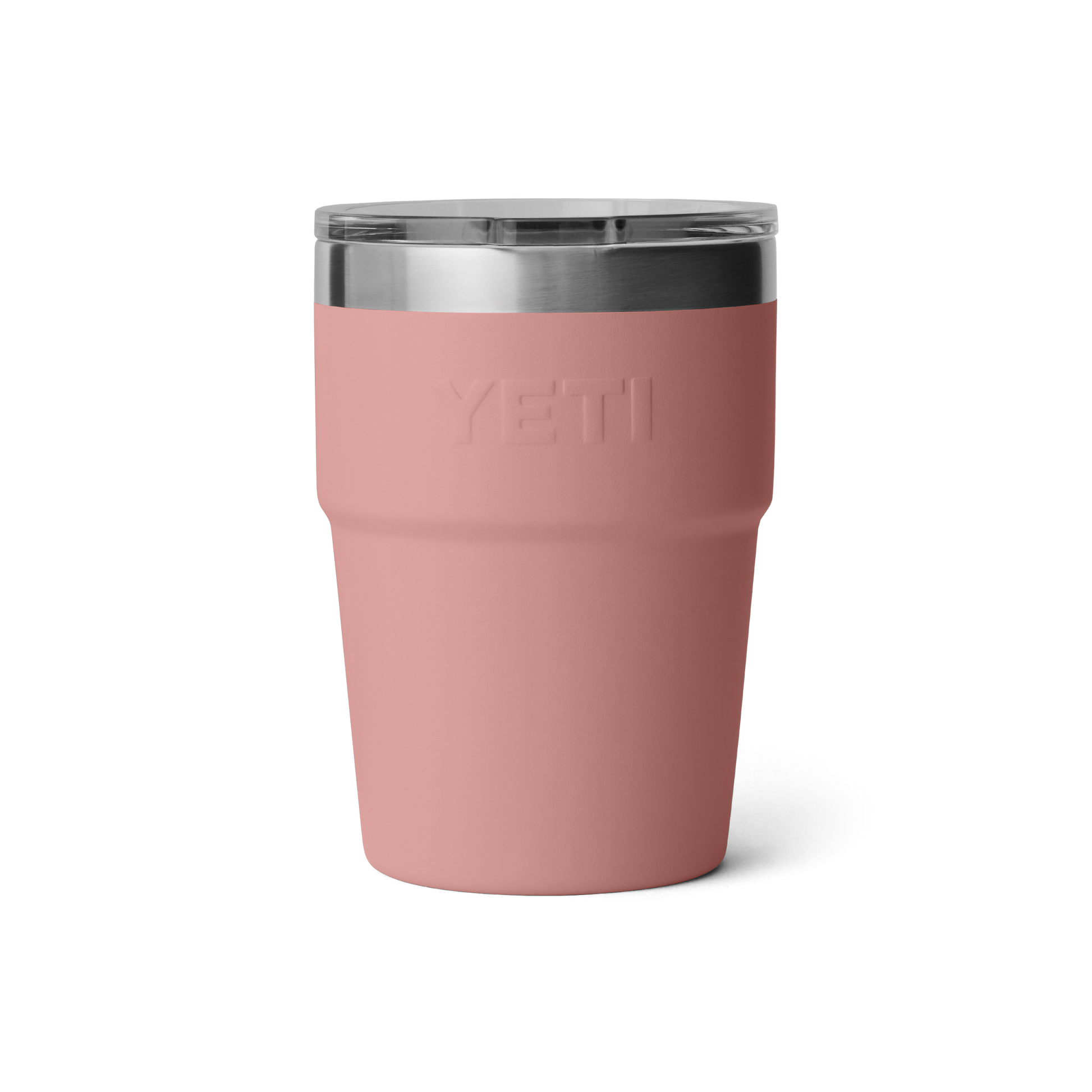 YETI Rambler Stackable Cup with Magslider Lid 16oz (473ml) | Sandstone Pink