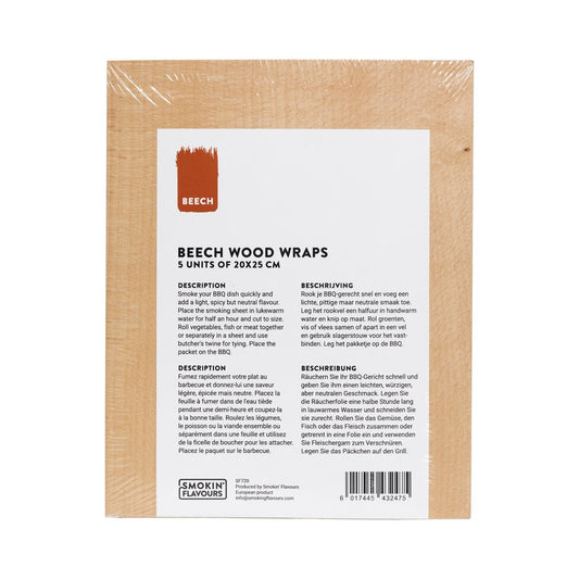 Smokin' Flavours Smoking Sheets Beech / Beuken - 5 stuks