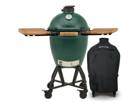 Big Green Egg Bundel incl. Integgrated Nest & Handler + Acacia Wood Egg Mates + Cover | Large