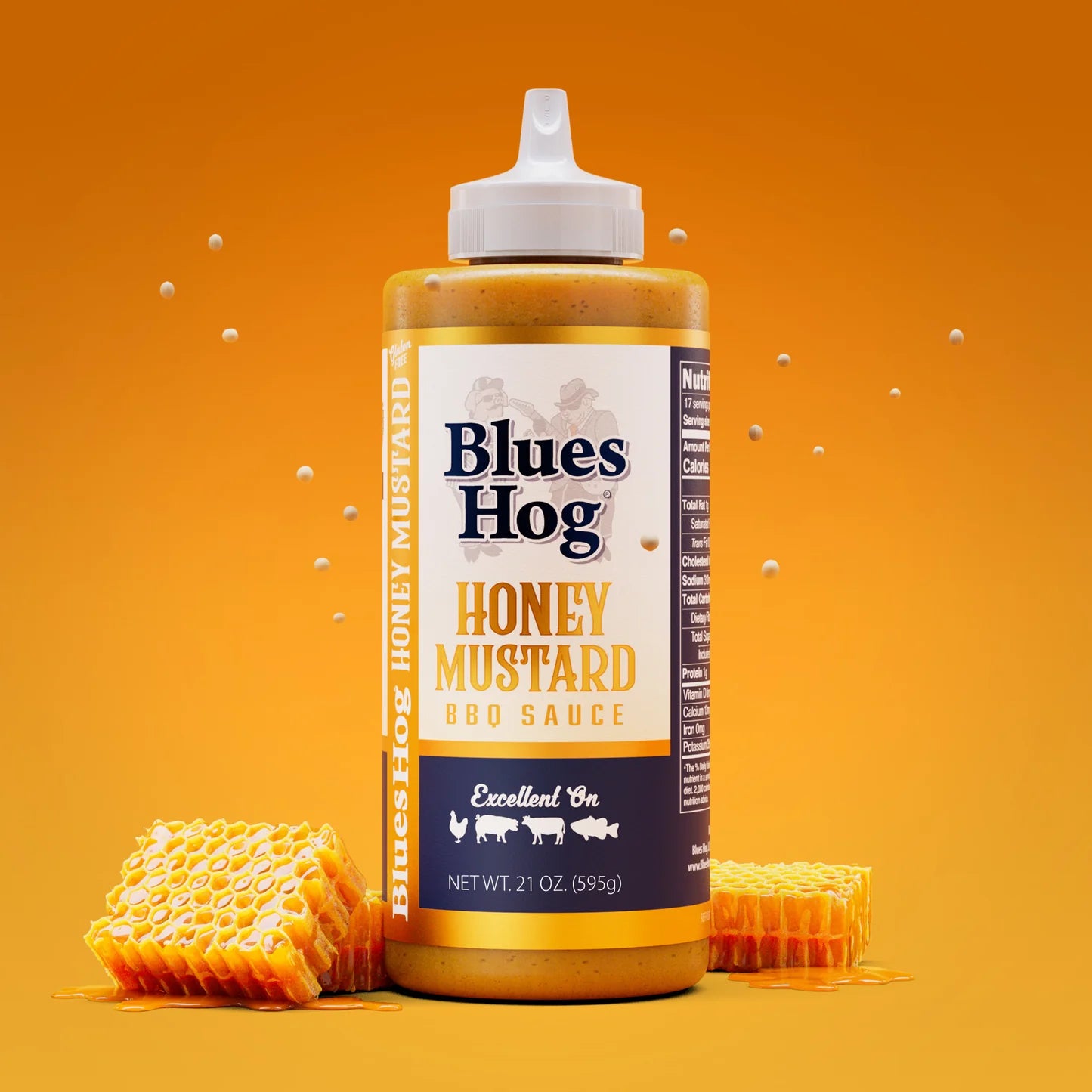 Blues Hog | Honey Mustard BBQ Sauce Squeeze Bottle 595g