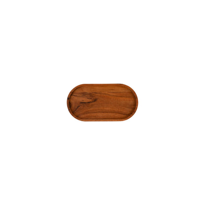 Bowls & Dishes | Pure Acacia Wood Serveertray Ovaal Medium 27x14,5cm