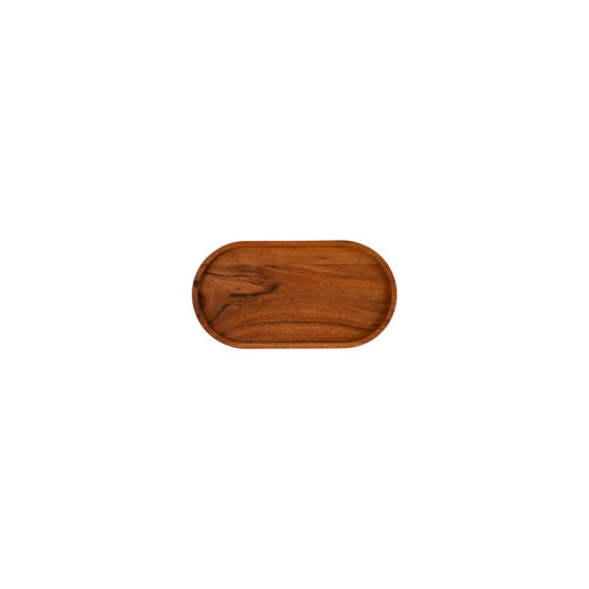Bowls & Dishes | Pure Acacia Wood Serveertray Ovaal Medium 27x14,5cm