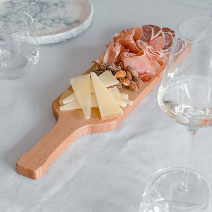 Bowls & Dishes | Puur Hout Wijnfles Plank Beuken Rechthoek 39x10cm