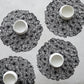 Chilewich Placemat Daisy Rond 39cm | Black