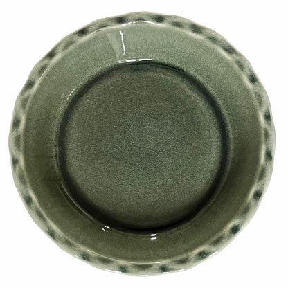 Emile Henry X Jars Céramistes | 175th Anniversary Limited Edition Pie Dish Orage Groen-Wit 26cm