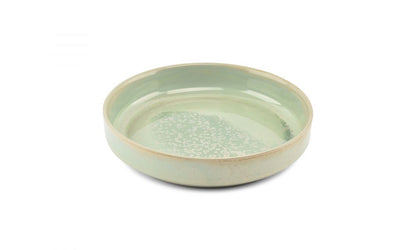 Fine2Dine | Structo Turquoise Diep Bord 22xH4,5cm